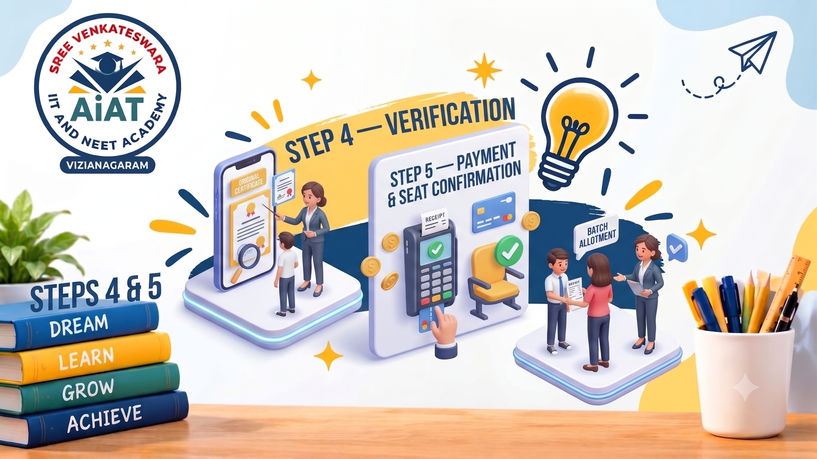 Step 4 & 5 — Verification and confirmation