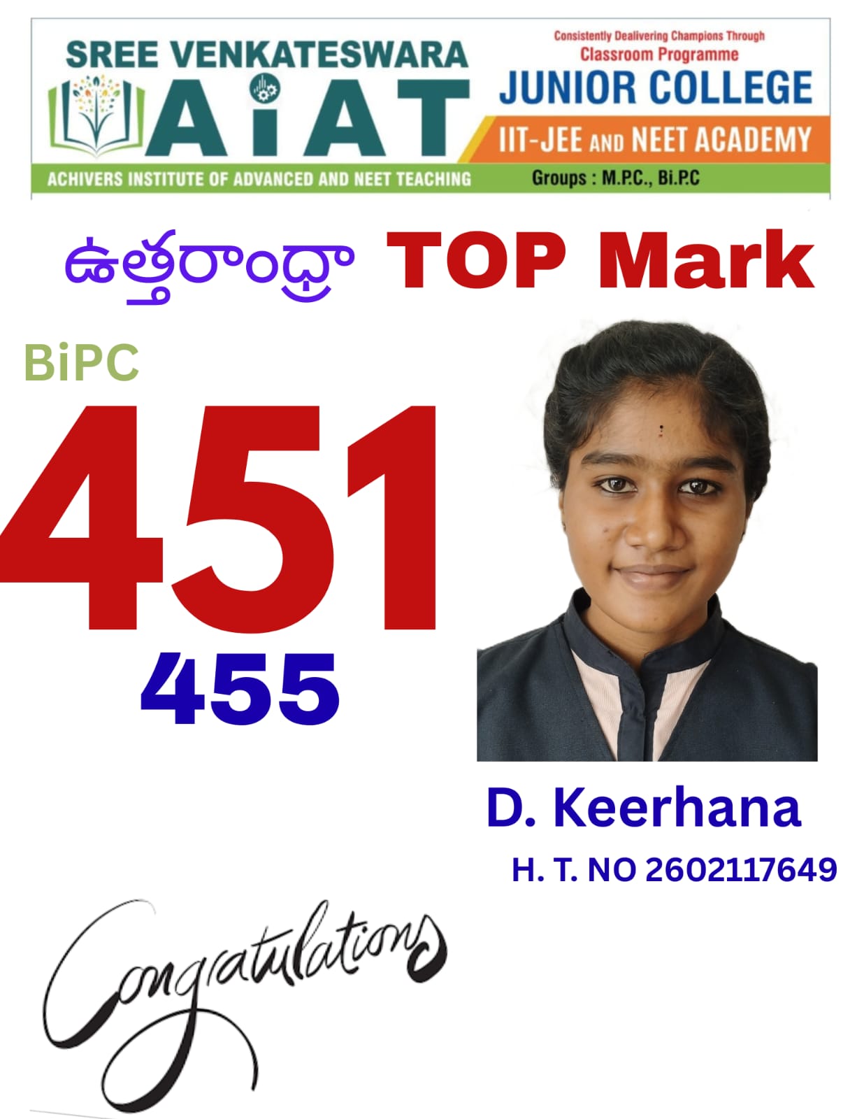 AIAT group toppers celebration photo 6