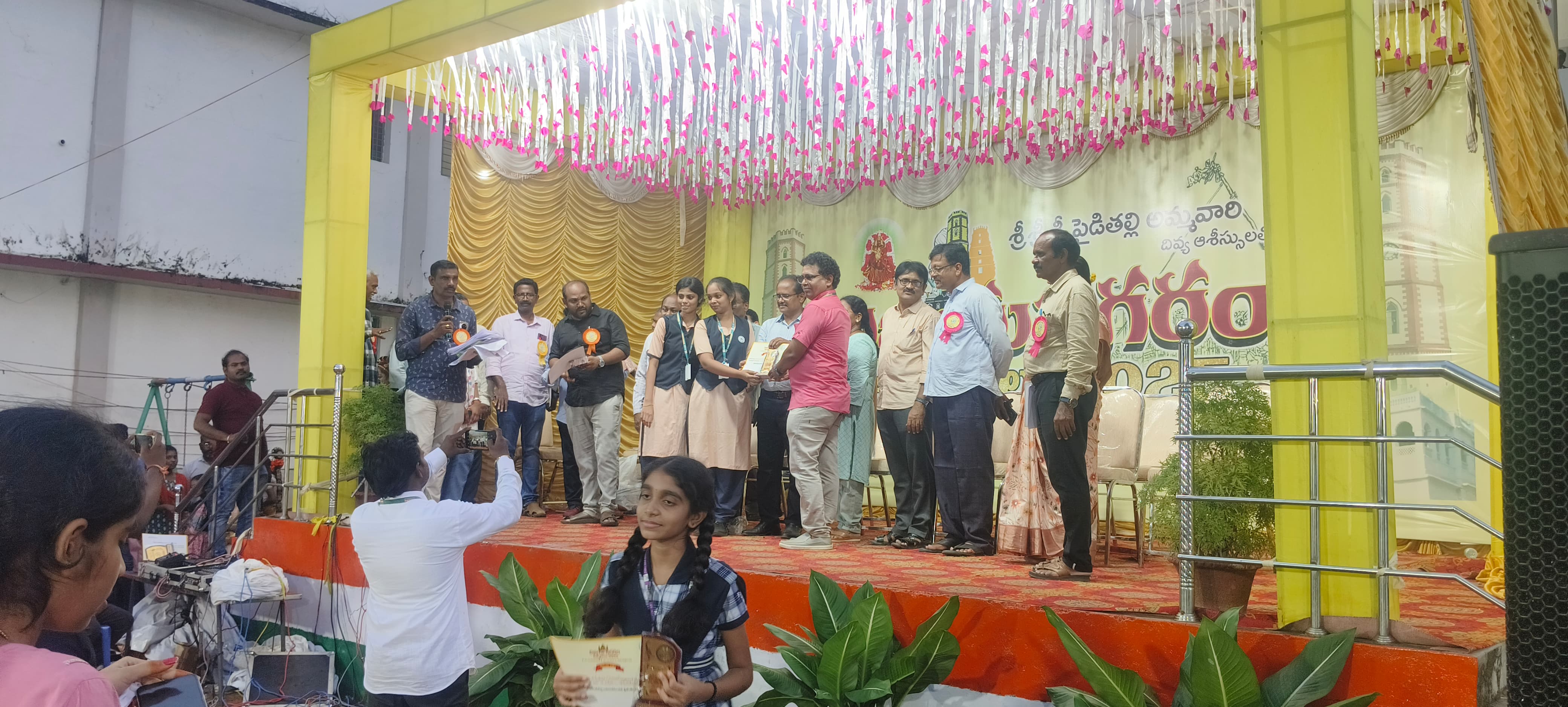 Student activity at Sree Venkateswara AIAT Junior College, Vizianagaram