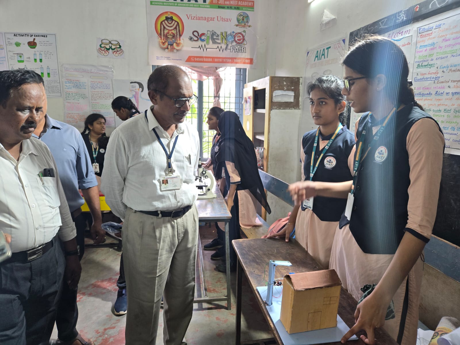 Student activity at Sree Venkateswara AIAT Junior College, Vizianagaram